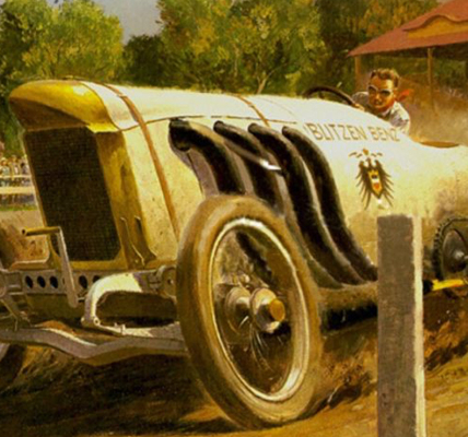Oldtimer Rekordjagd im Vollgas-Kettcar-Blitzen Benz